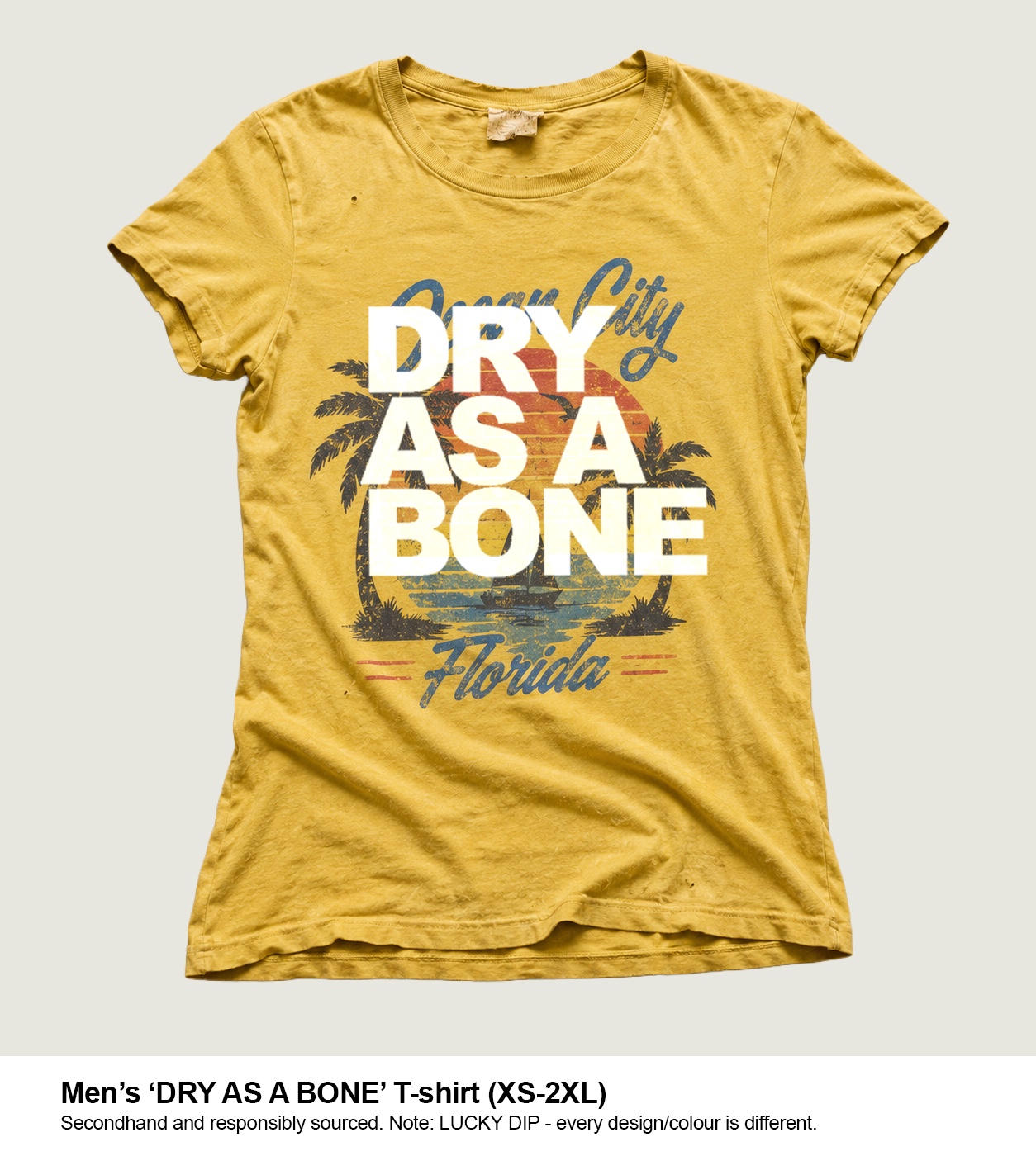 Men’s secondhand DRY AS A BONE lucky-dip T-shirt